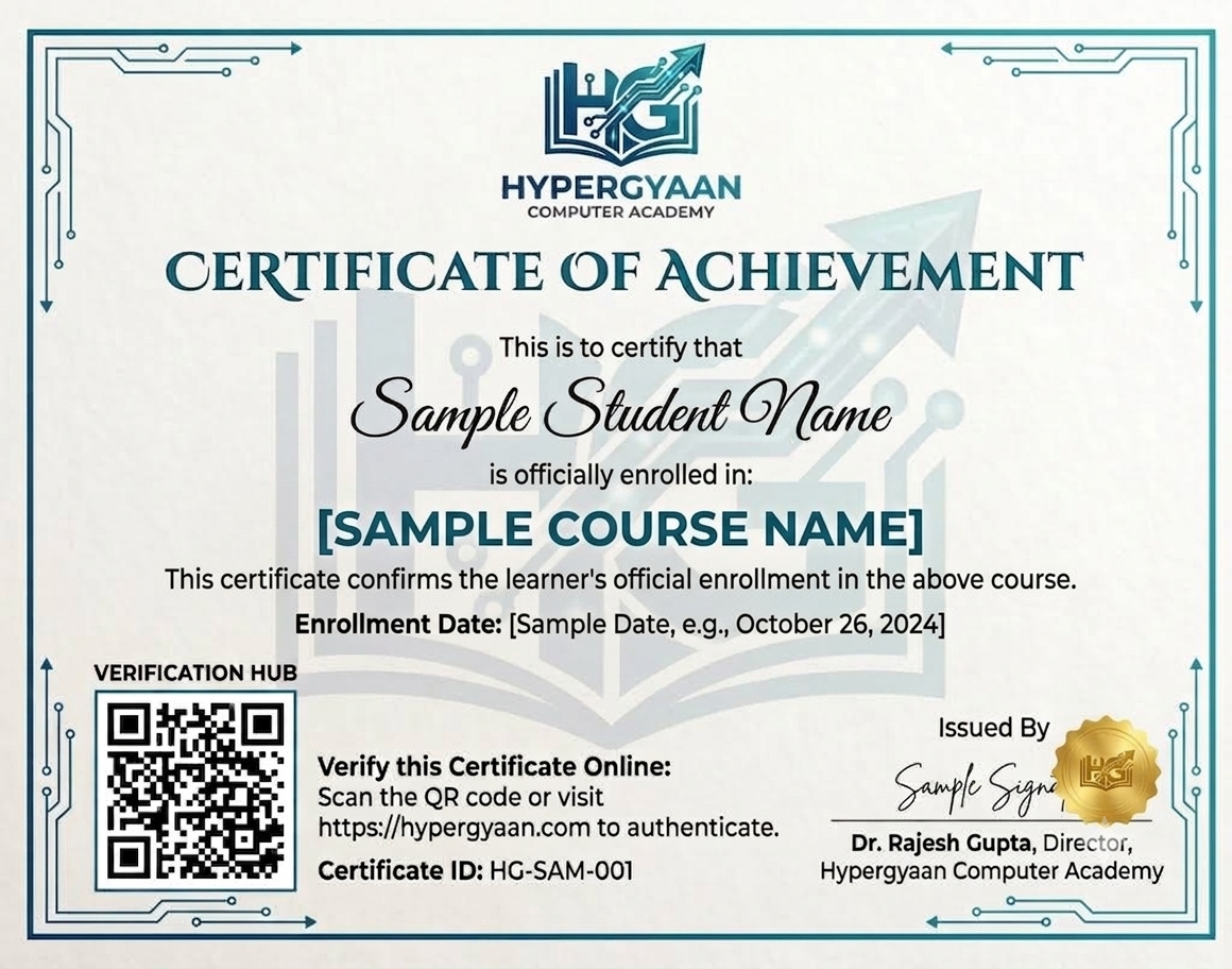 Hypergyaan sample certificate