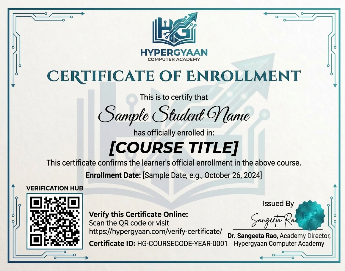Hypergyaan sample certificate